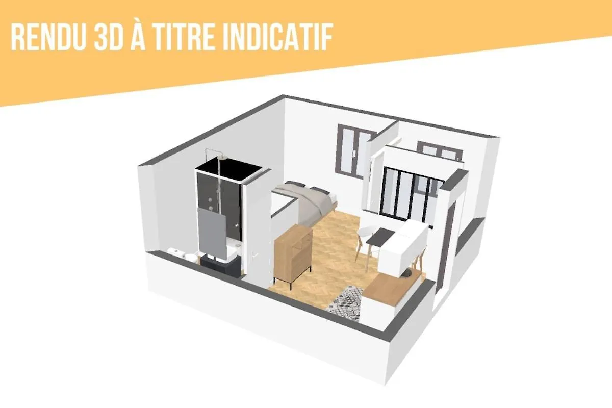 Grand Studio Avec Espace De Travail Toulouse Apartment
